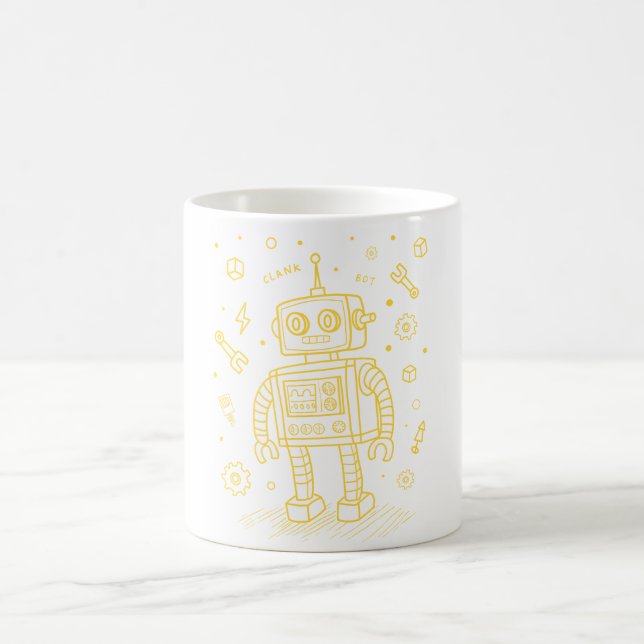 Clank Bot  Coffee Mug (Center)