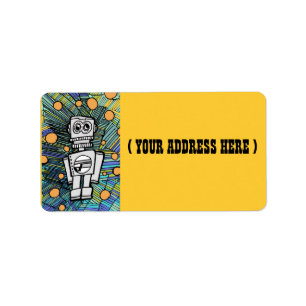 Clanky the Robot Address Labels