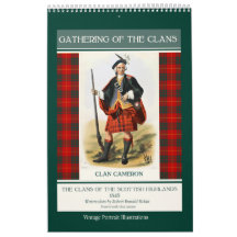 Clans of Scottish Highlands Vintage Portraits 2026