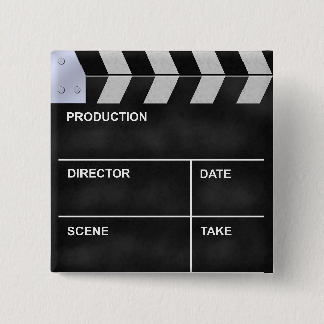 clapboard 2 inch square button (Front)