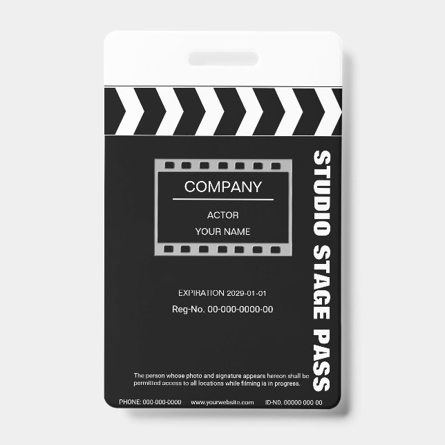 Clapboard Badge (Front)