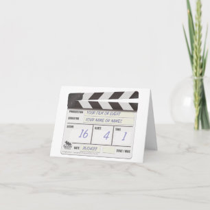 CLAPPER BOARD note card - add your own text