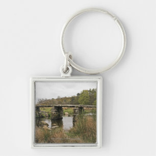 Clapper Bridge In Dartmoor National Park Keychain