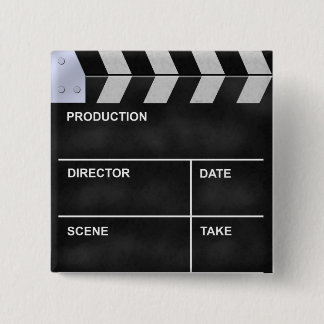 clapperboard cinema 2 inch square button
