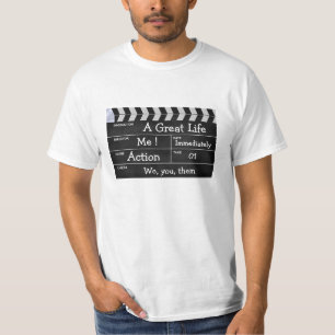 clapperboard cinema "A Great Life" T-Shirt