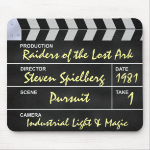 clapperboard cinema Raiders of the Lost Ark Mouse Pad