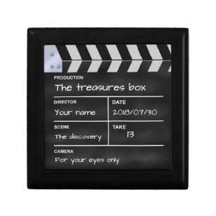 clapperboard cinema "the treasures box" gift box