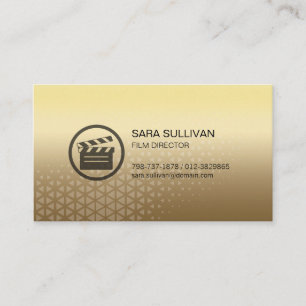 Clapperboard Icon Film Director Visual Arts Business Card