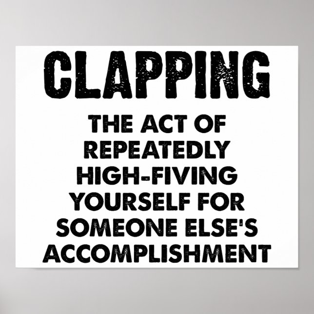 Clapping Funny Poster (Front)