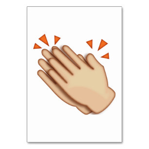 Clapping Hands - Emoji Table Number