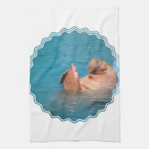 Clapping Walrus Kitchen Towel