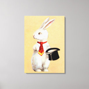 Clapsaddle: Easter Bunny with Tie Canvas Print