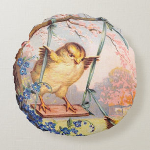 Clapsaddle: Swinging Biddy Round Pillow