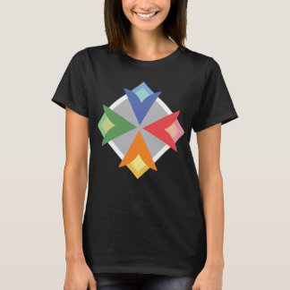 Claquez la conception heureuse - T-shirt noir