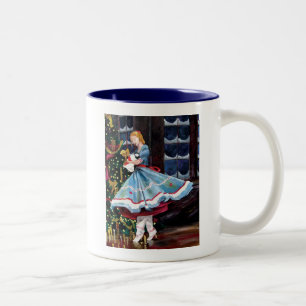 Clara and Her Nutcracker Two-Tone Coffee Mug