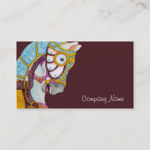 Clara Carousel Horse Business Card
