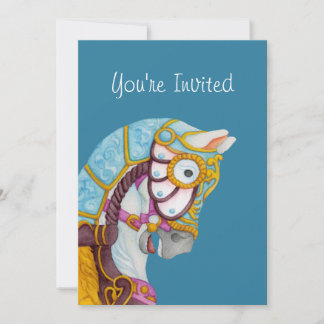 Clara Carousel Horse Invitation