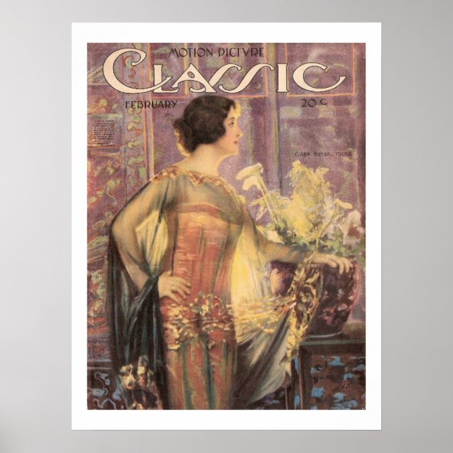 Clara Kimball Young Vintage Movie Magazine Print (Front)