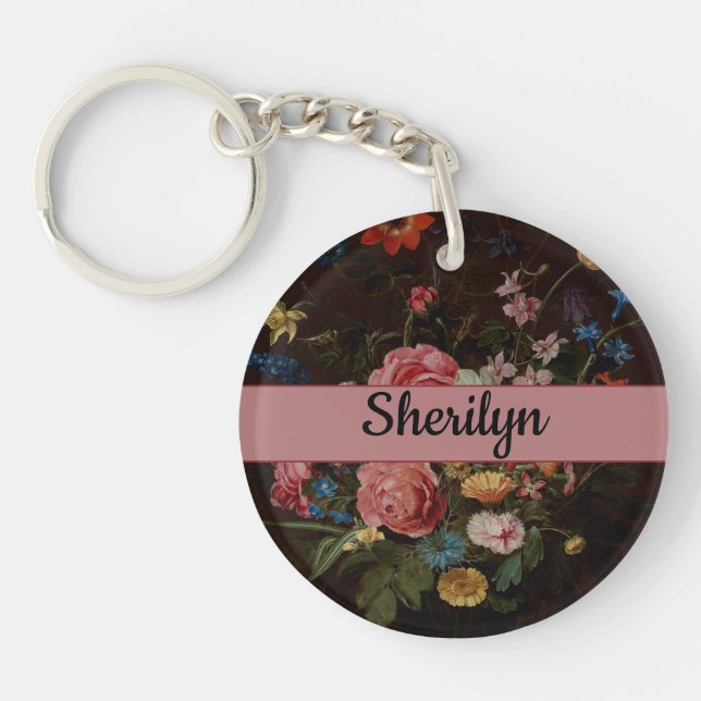Clara  Peeters:  A Bouquet of Flowers - Keychain (Front)