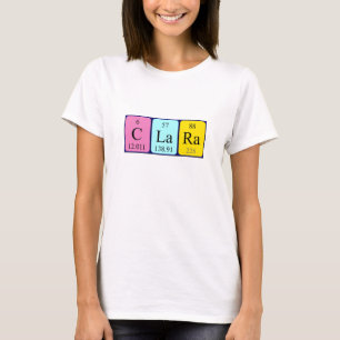 Clara periodic table name shirt