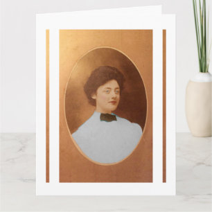Clara Sage Talla Johnson 1909 portrait fine art Card