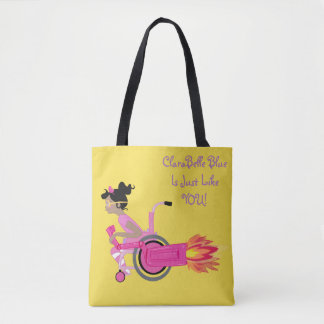 ClaraBelle Blue Perfect Tote - Sunshine Yellow Bag