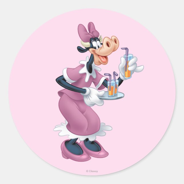 Clarabelle Cow Classic Round Sticker (Front)