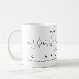 Clare peptide name mug