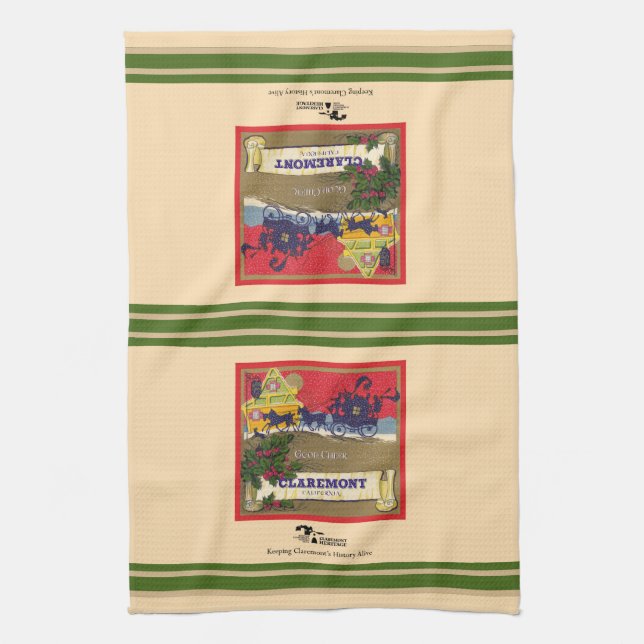 Claremont Good Cheer Tea Serviette de cuisine (Vertical)