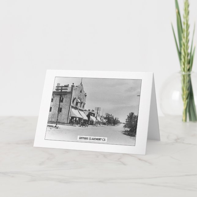 Claremont historique - Carte de voeux pliée (Devant)