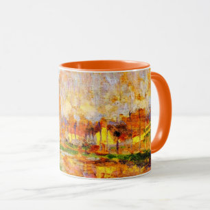 Clarence Gagnon art, Canal du Loing, Moret Mug