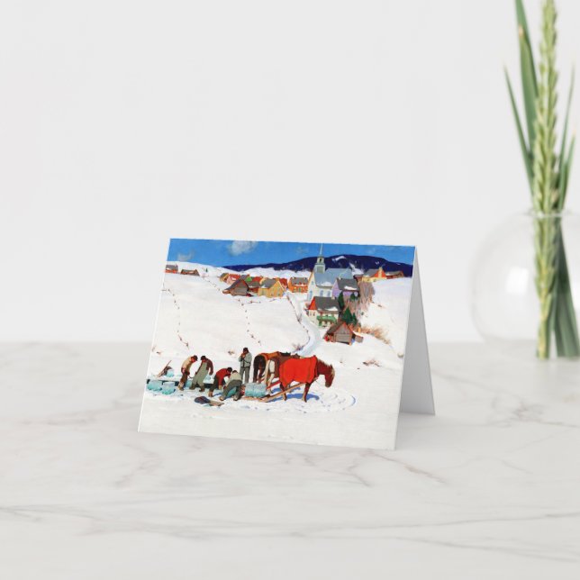 Clarence Gagnon - Carte de voeux pour la récolte d (Devant)