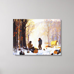 Clarence Gagnon - Lonely Village Canvas Print