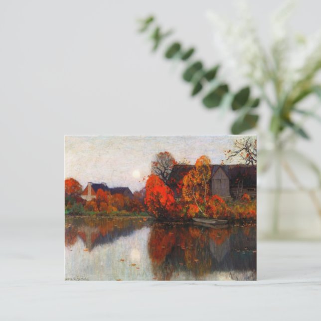 Clarence Gagnon- The Pond in October - Holiday Postcard (Standing Front)