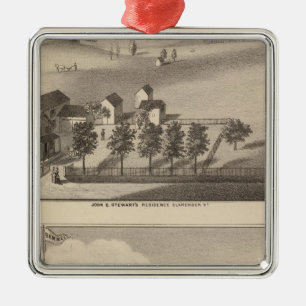 Clarendon Bickford Knitting Machine Metal Ornament