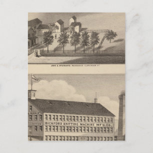 Clarendon Bickford Knitting Machine Postcard