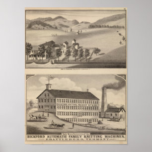 Clarendon Bickford Knitting Machine Poster