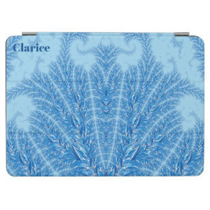 CLARICE ~ FEATHERS ~ FRACTAL ~Blue Shades ~ iPad Air Cover