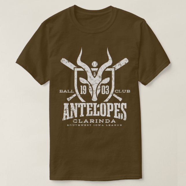 Clarinda Antelopes T-Shirt (Design Front)