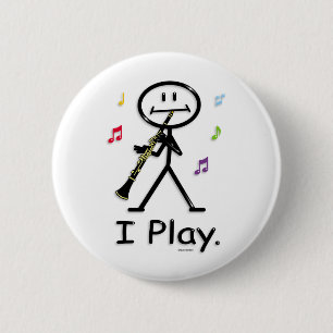 Clarinet 2 Inch Round Button