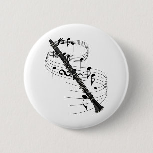 Clarinet 2 Inch Round Button