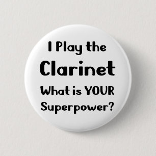 Clarinet 2 Inch Round Button