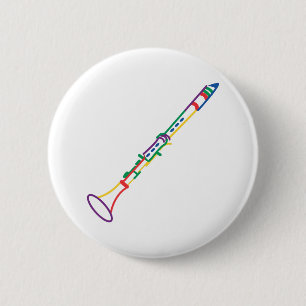 Clarinet 2 Inch Round Button
