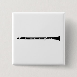 Clarinet 2 Inch Square Button