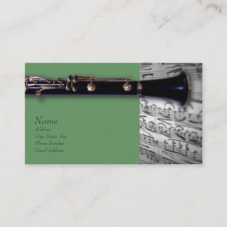Clarinet and Mozart Business Card