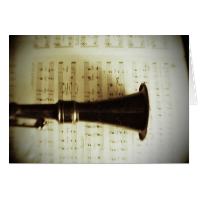 Clarinet argenté vintage (Devant horizontal)