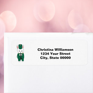 Clarinet Band Rabbit Green Return Address