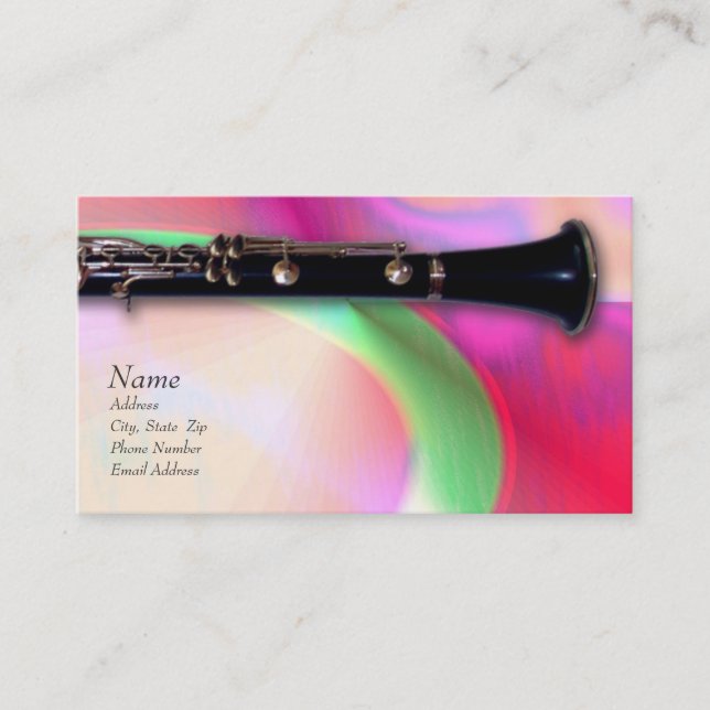 Clarinet Business Card (Front)