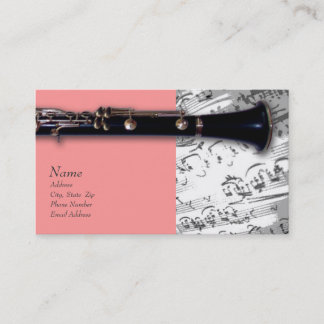 Clarinet Business Card for ClarinetCentral.com