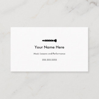 Clarinet Business Cards #2